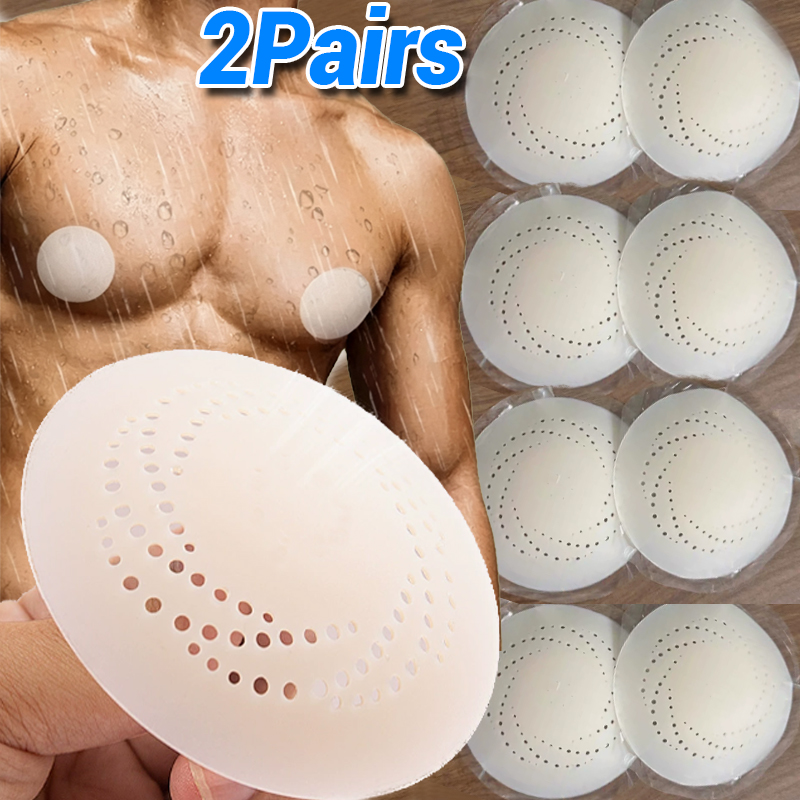 Silicone Bra Adhesive - Herren Nippelabdeckung Silikon Unsichtbarer BH Brustpolster