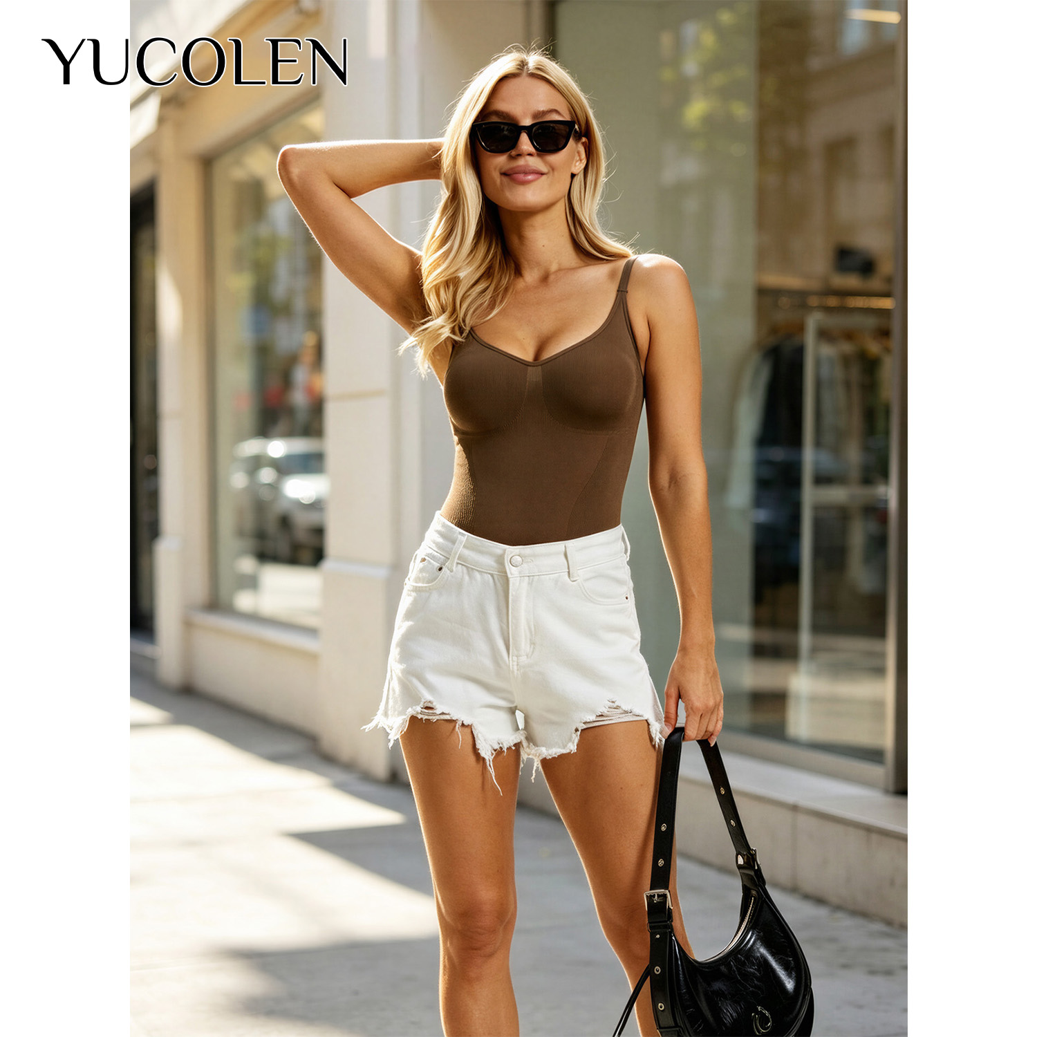 YUCOLEN Damen-Body mit U-Aussc – Shapewear Bodysuit Firm Bewertung und Preis